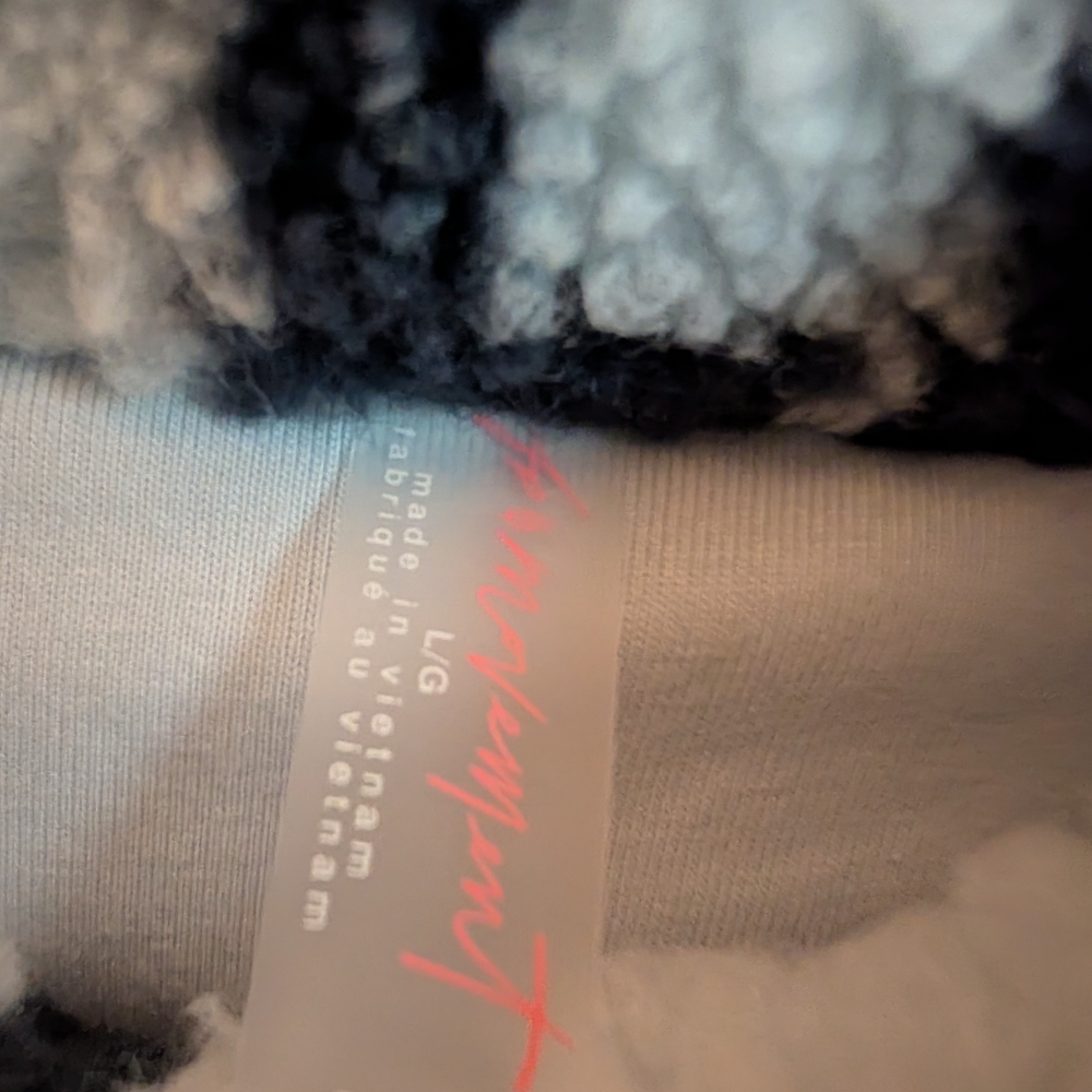 Free People - Hit The Slopes Printed Logo Fleece Pullover, Size Large, NWT - Picture 4 of 5
